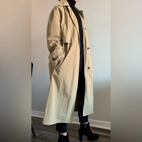 Zara - Beige Balmacaan Coat - Size S - Picture 2 of 10